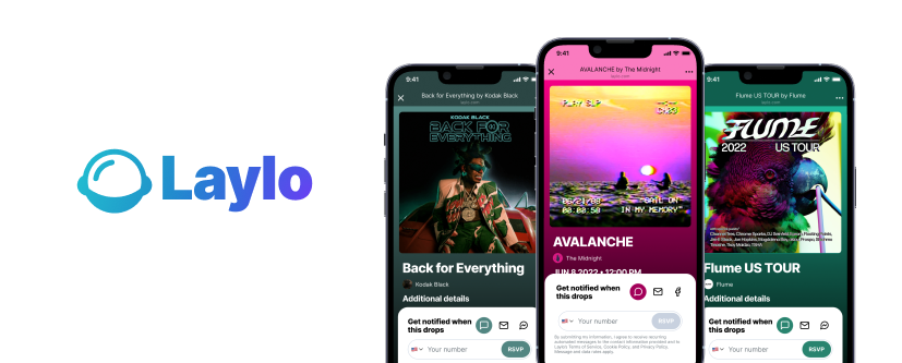 Laylo music promotion banner